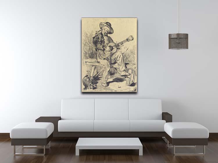 The guitar Player by Manet Canvas Print or Poster - Canvas Art Rocks - 4