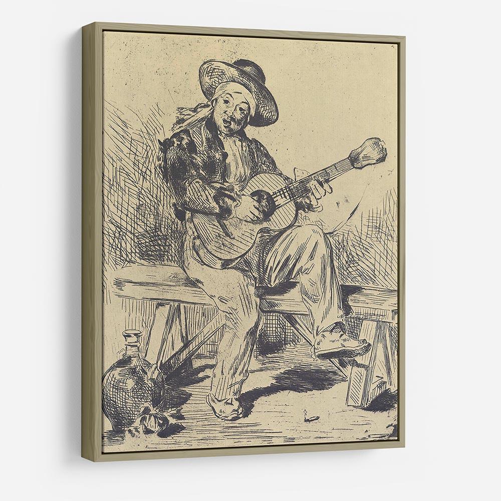 The guitar Player by Manet HD Metal Print