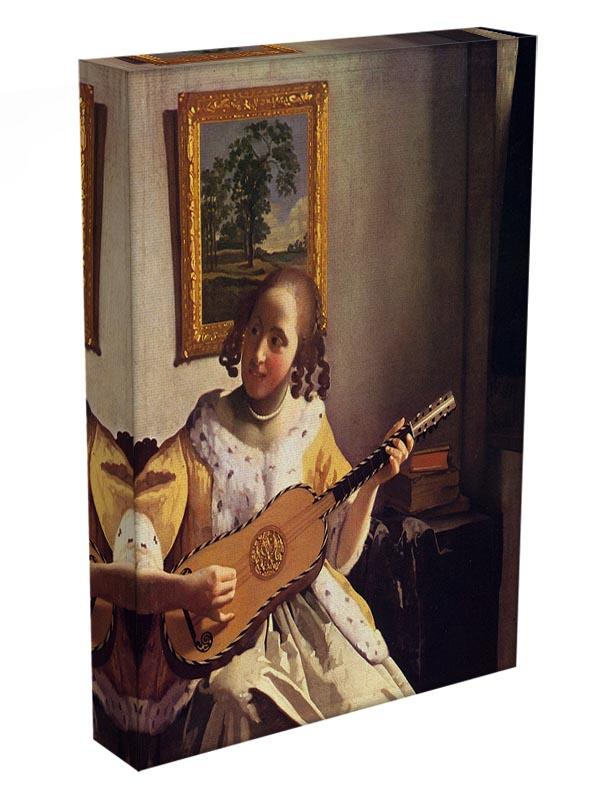 The guitar player by Vermeer Canvas Print or Poster - Canvas Art Rocks - 3