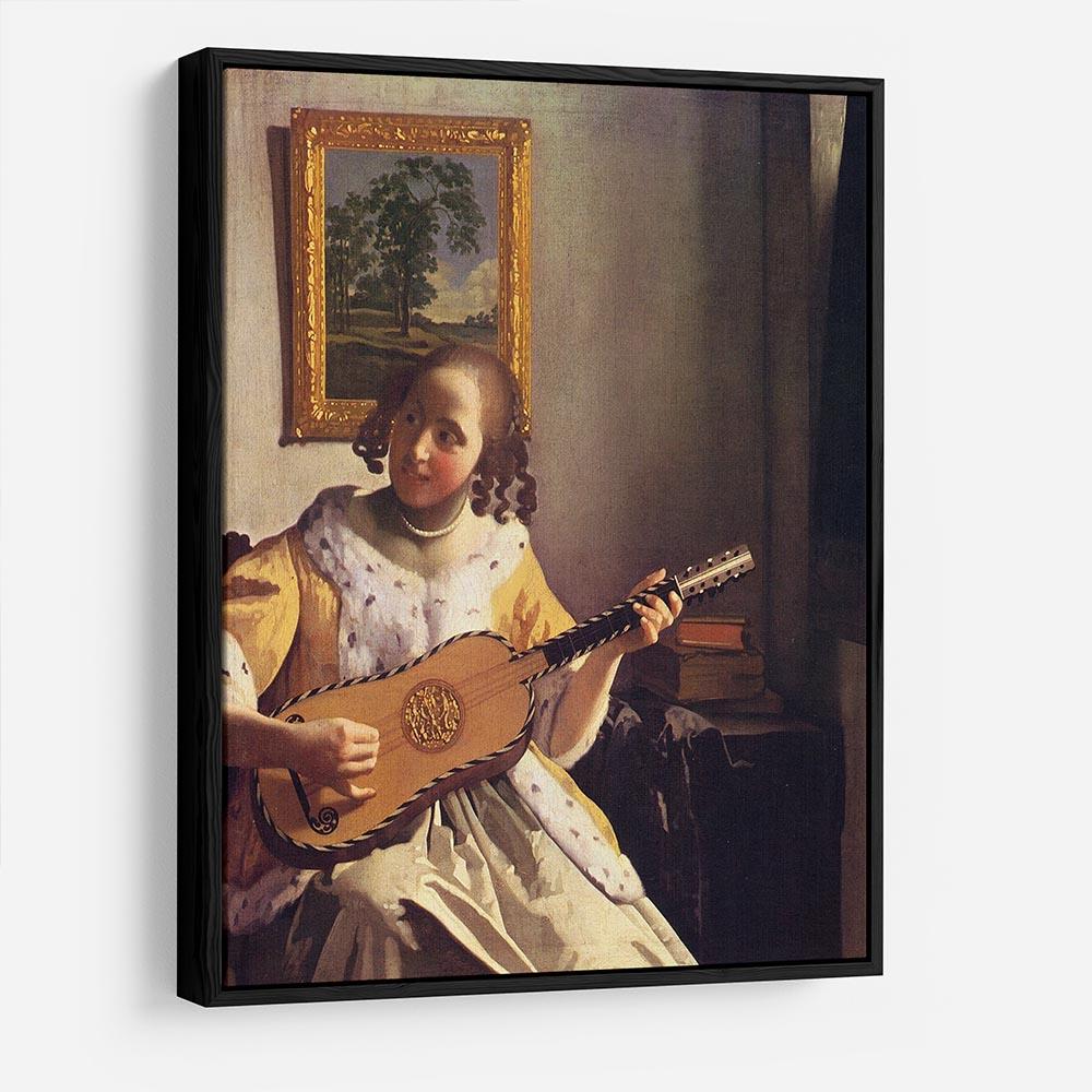 The guitar player by Vermeer HD Metal Print - Canvas Art Rocks - 6