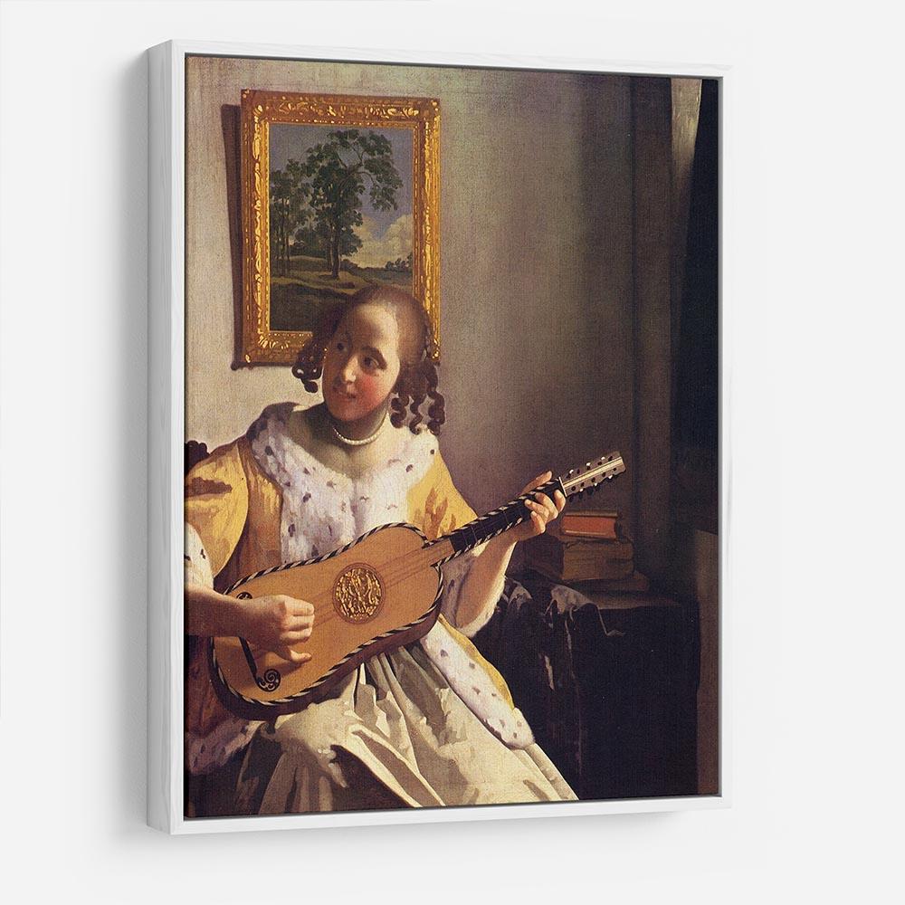 The guitar player by Vermeer HD Metal Print - Canvas Art Rocks - 7