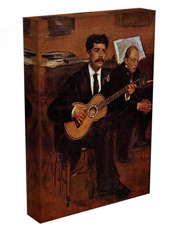 The guitarist Pagans and Monsieur Degas by Degas Canvas Print or Poster - Canvas Art Rocks - 3