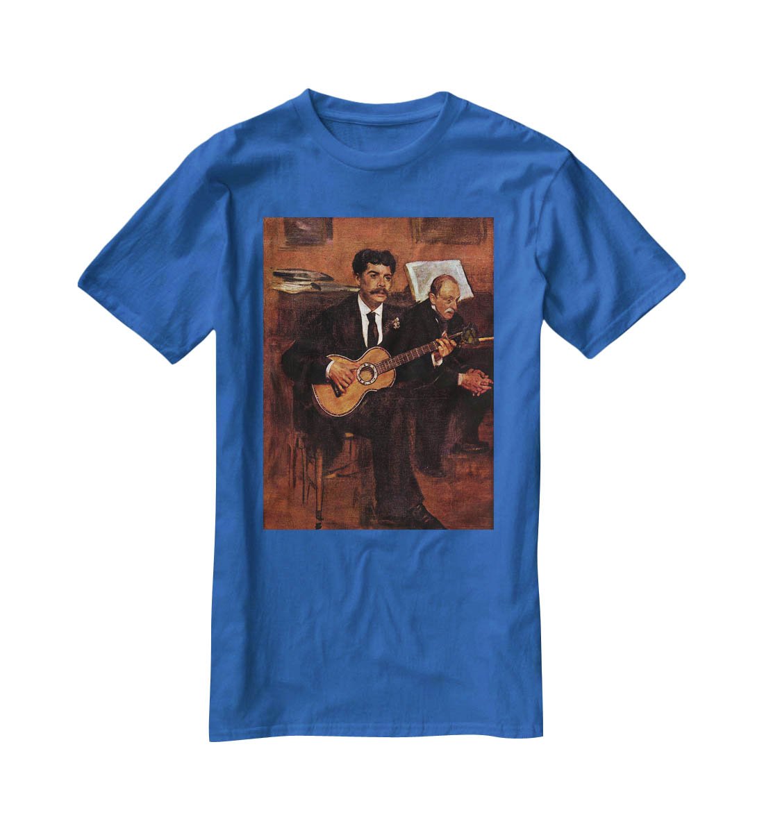 The guitarist Pagans and Monsieur Degas by Manet T-Shirt - Canvas Art Rocks - 2