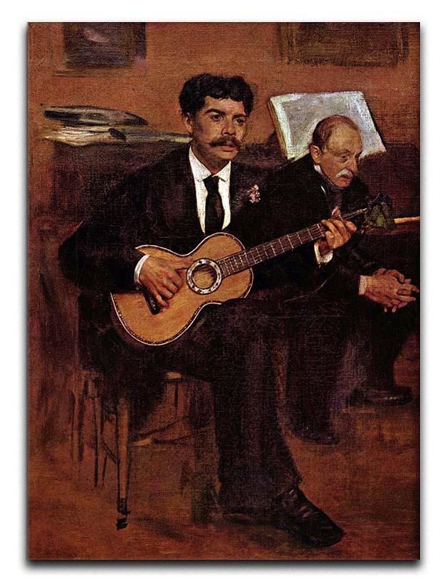 The guitarist Pagans and Monsieur Degas by Manet Canvas Print or Poster  - Canvas Art Rocks - 1
