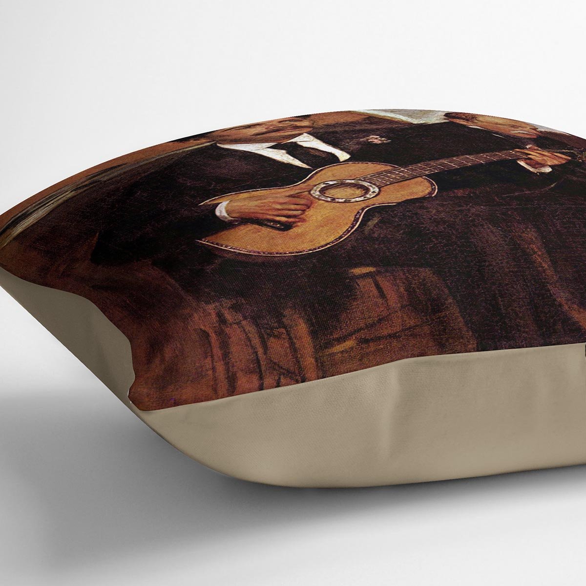 The guitarist Pagans and Monsieur Degas by Manet Throw Pillow