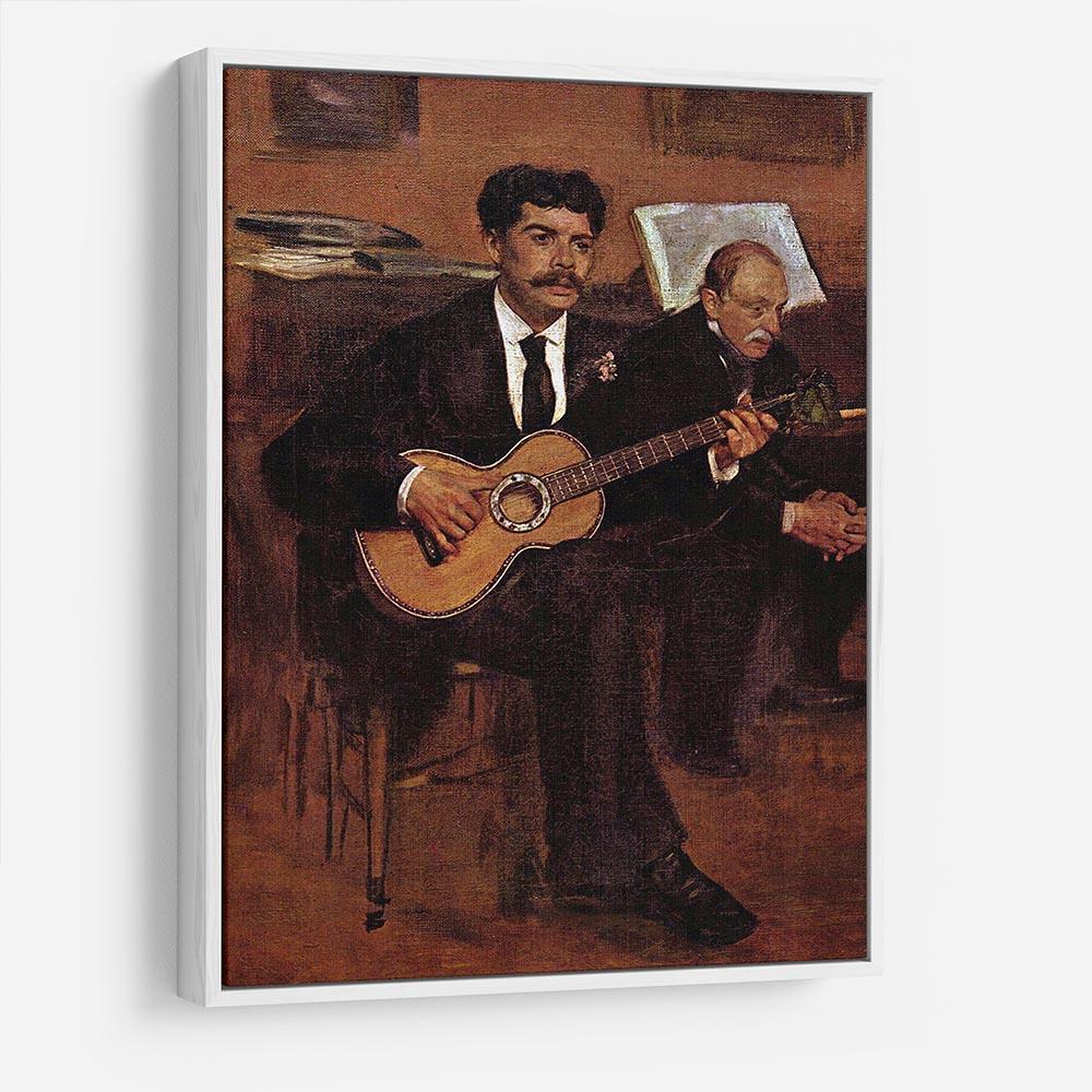 The guitarist Pagans and Monsieur Degas by Manet HD Metal Print