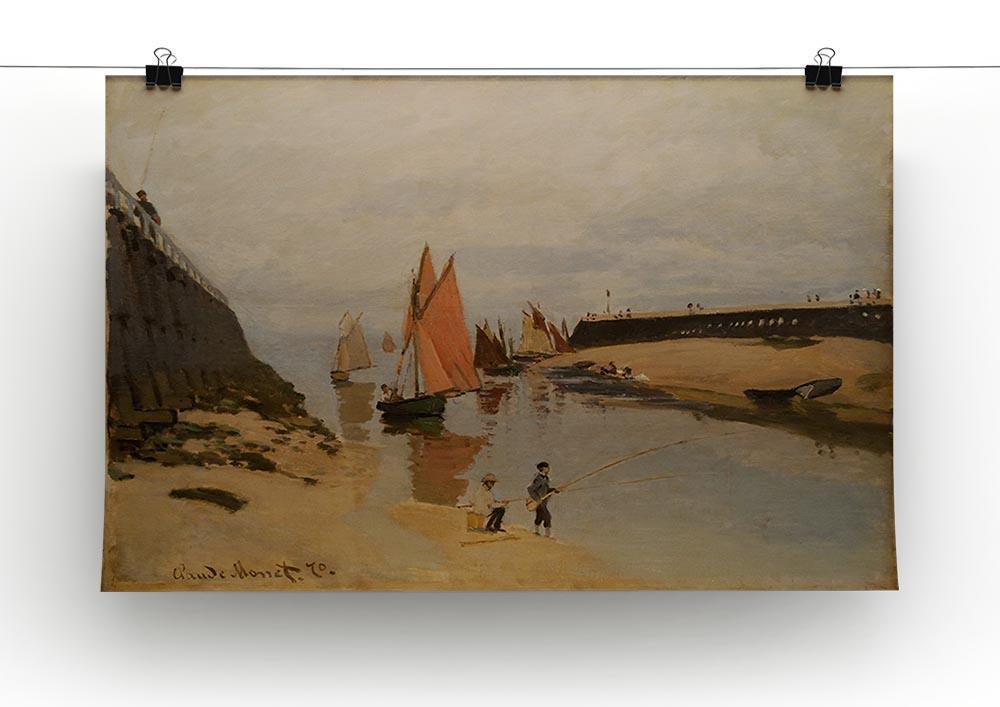 The harbor at Trouville by Monet Canvas Print & Poster - Canvas Art Rocks - 2