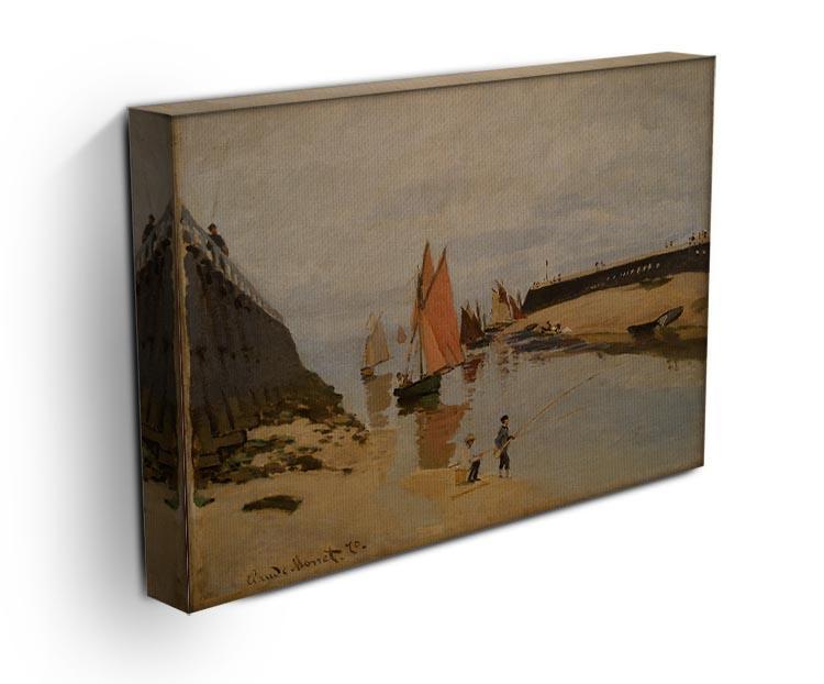 The harbor at Trouville by Monet Canvas Print & Poster - Canvas Art Rocks - 3