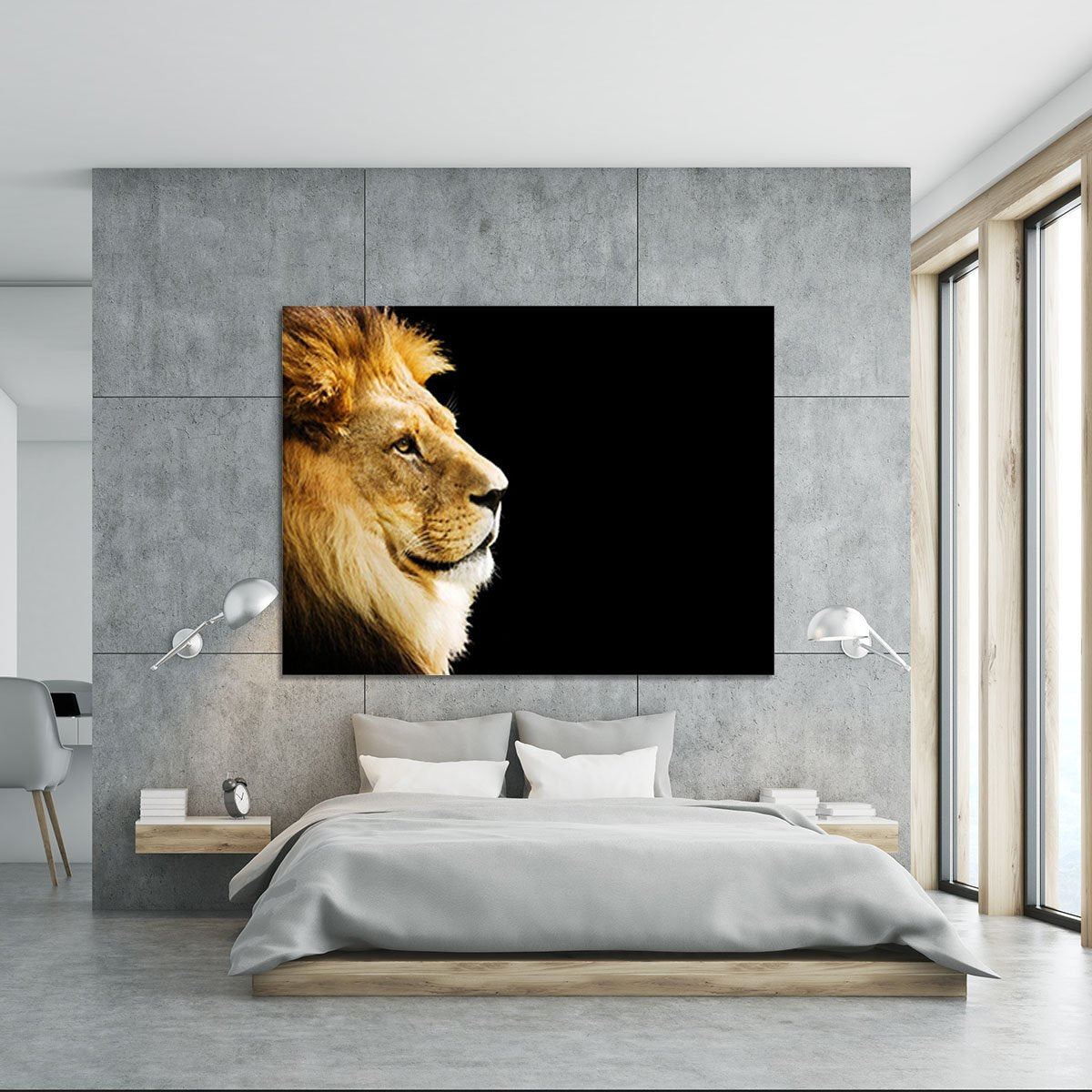 The king of all animals portrait Canvas Print or Poster
