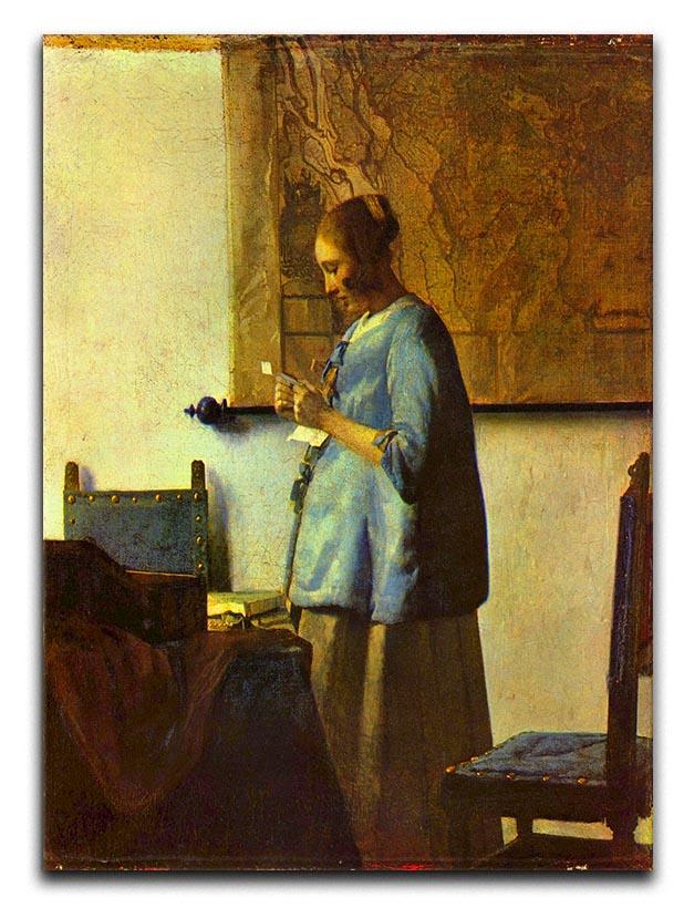 The letter reader by Vermeer Canvas Print or Poster - Canvas Art Rocks - 1