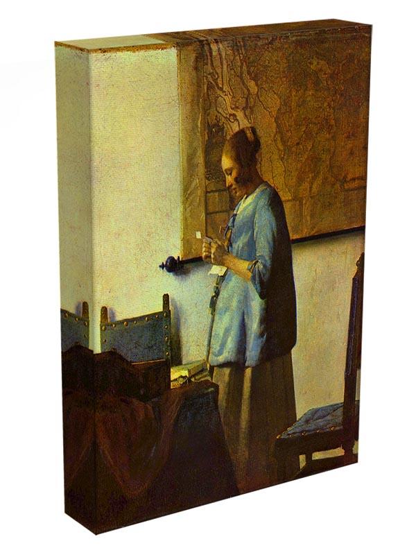 The letter reader by Vermeer Canvas Print or Poster - Canvas Art Rocks - 3