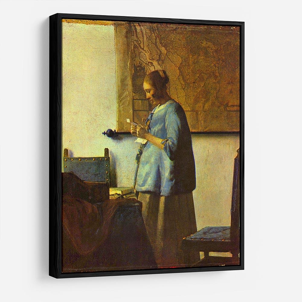 The letter reader by Vermeer HD Metal Print - Canvas Art Rocks - 6