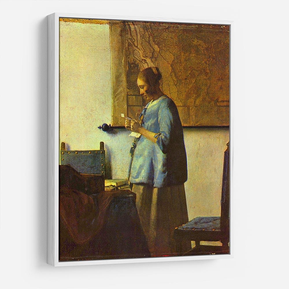 The letter reader by Vermeer HD Metal Print - Canvas Art Rocks - 7