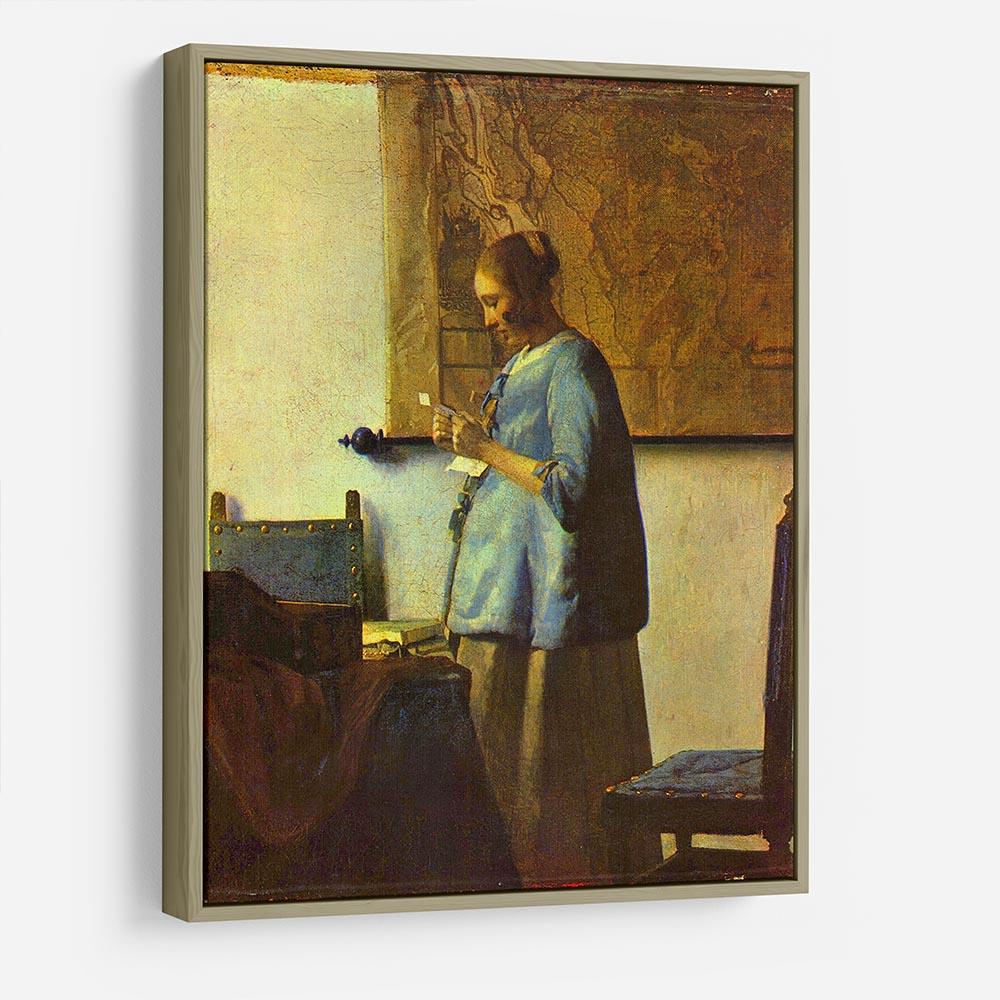 The letter reader by Vermeer HD Metal Print - Canvas Art Rocks - 8