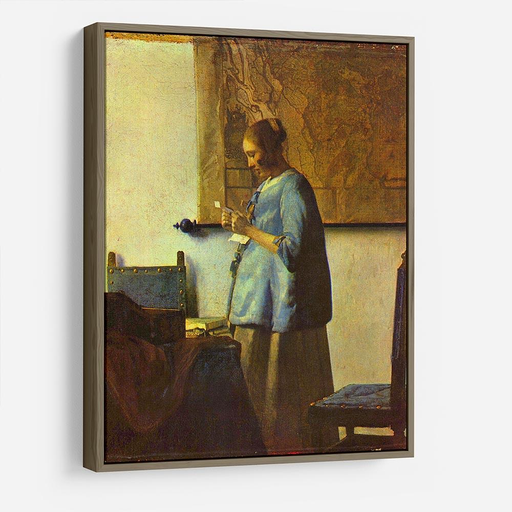 The letter reader by Vermeer HD Metal Print - Canvas Art Rocks - 10