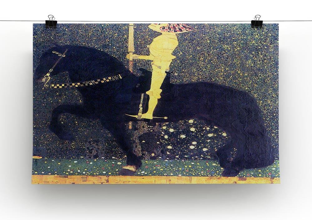 The life of a struggle The Golden Knights by Klimt Canvas Print or Poster - Canvas Art Rocks - 2
