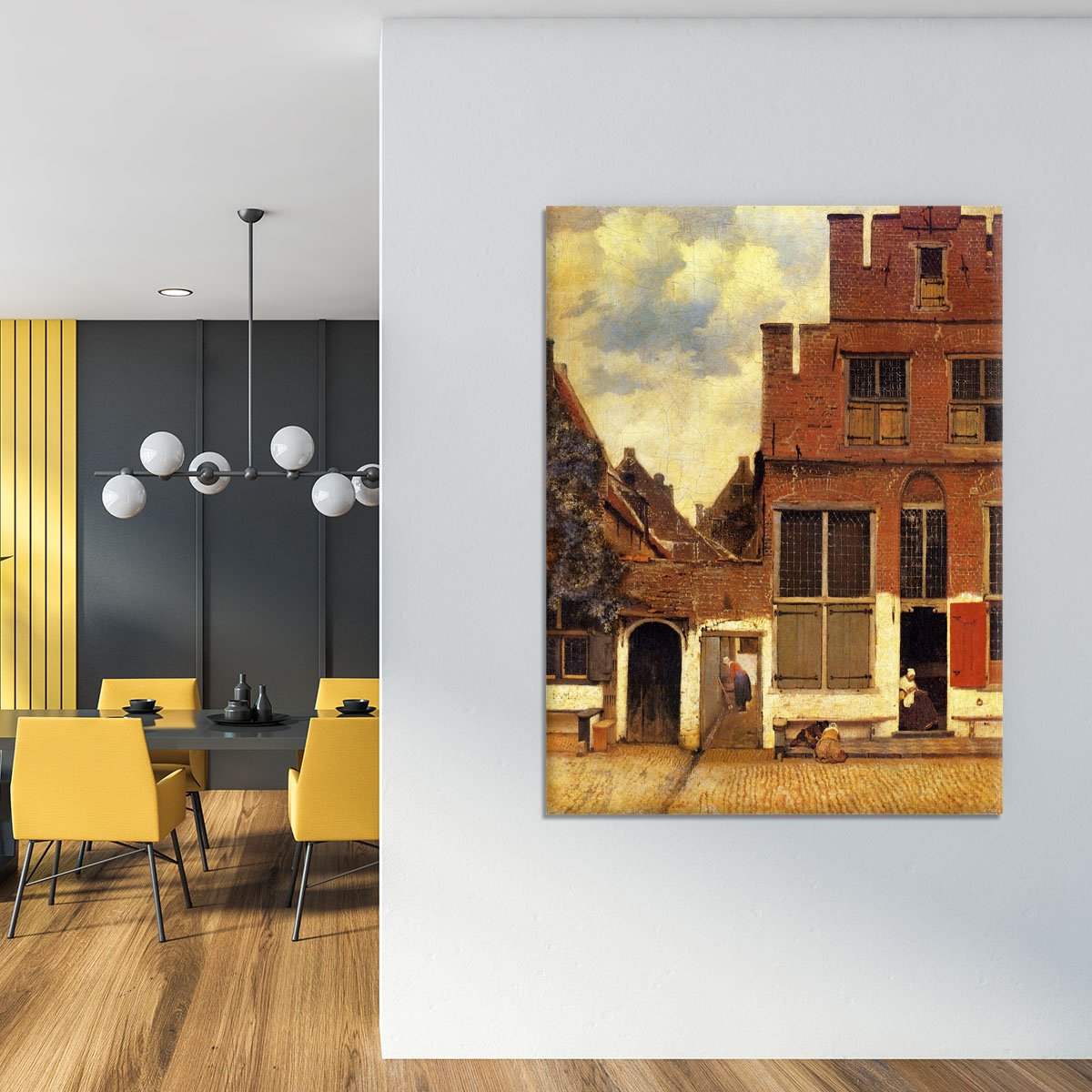 The little street by Vermeer Canvas Print or Poster