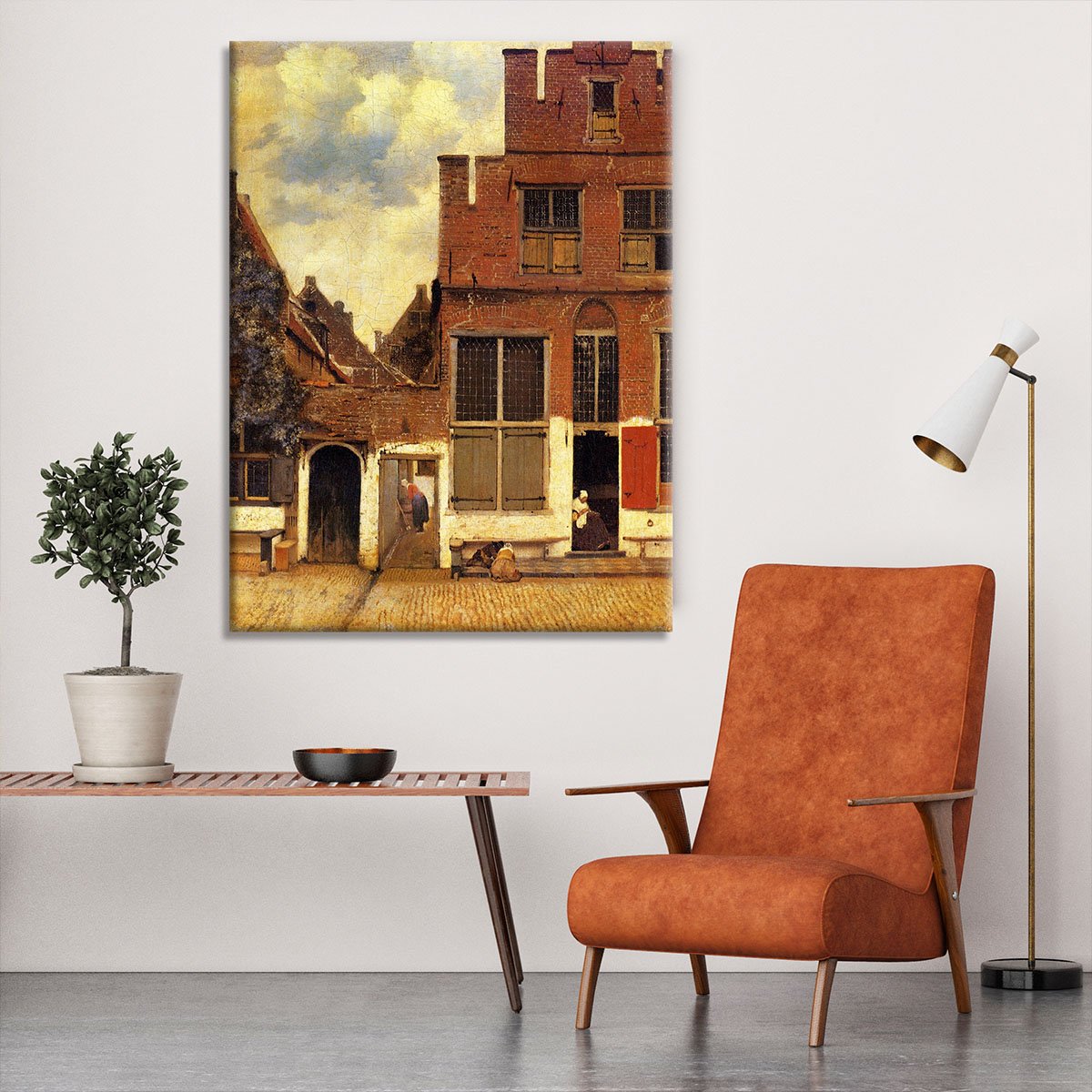 The little street by Vermeer Canvas Print or Poster