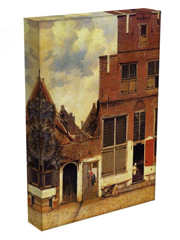 The little street by Vermeer Canvas Print or Poster - Canvas Art Rocks - 3