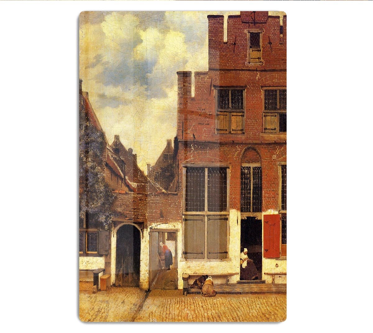 The little street by Vermeer HD Metal Print - Canvas Art Rocks - 1