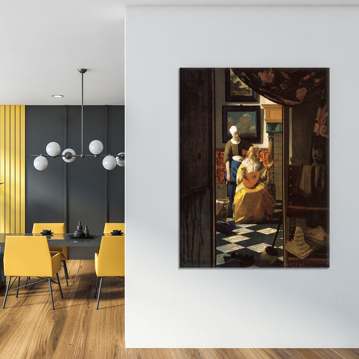 The love letter by Vermeer Canvas Print or Poster