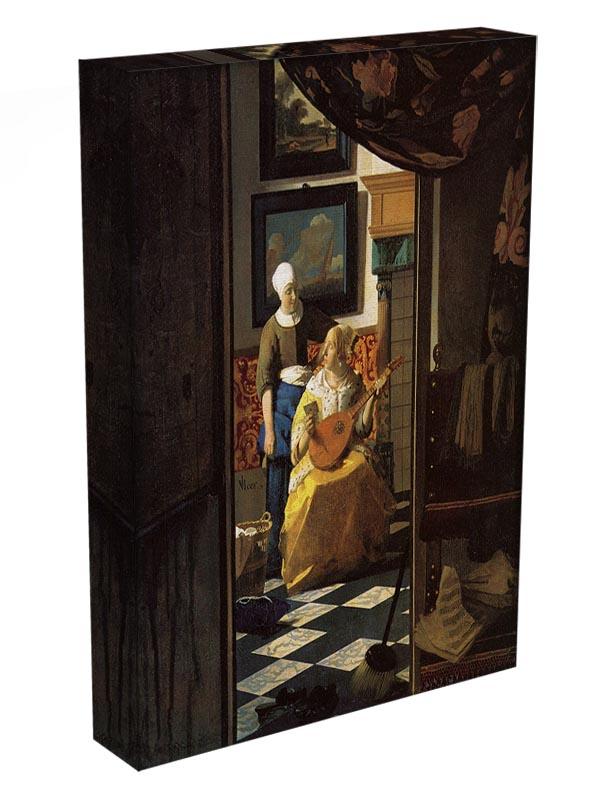 The love letter by Vermeer Canvas Print or Poster - Canvas Art Rocks - 3