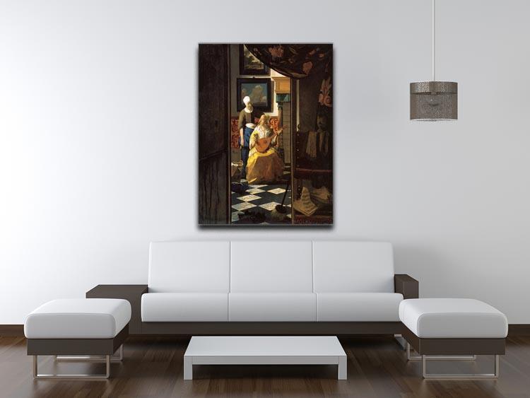 The love letter by Vermeer Canvas Print or Poster - Canvas Art Rocks - 4