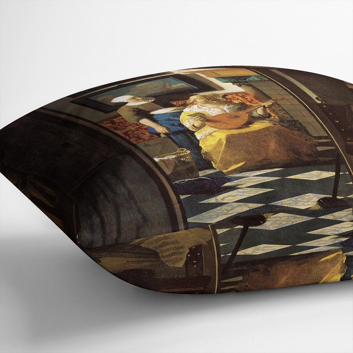 The love letter by Vermeer Cushion