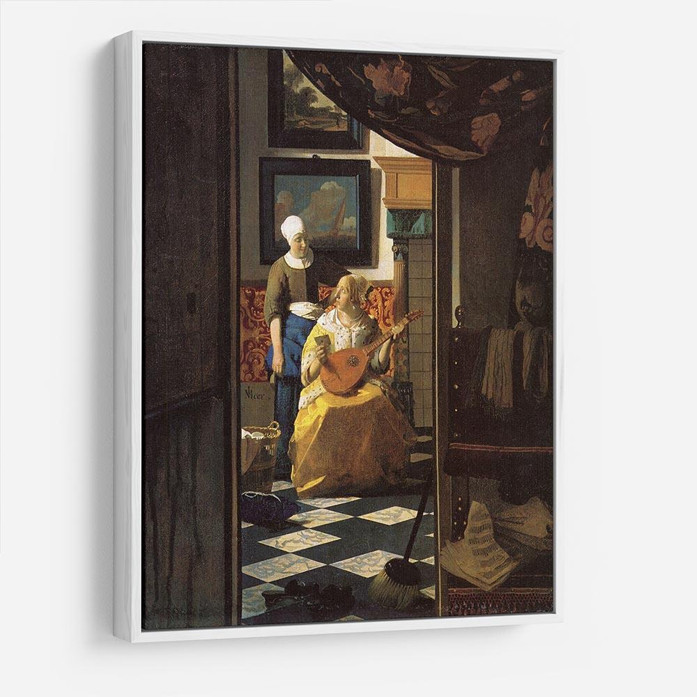 The love letter by Vermeer HD Metal Print - Canvas Art Rocks - 7