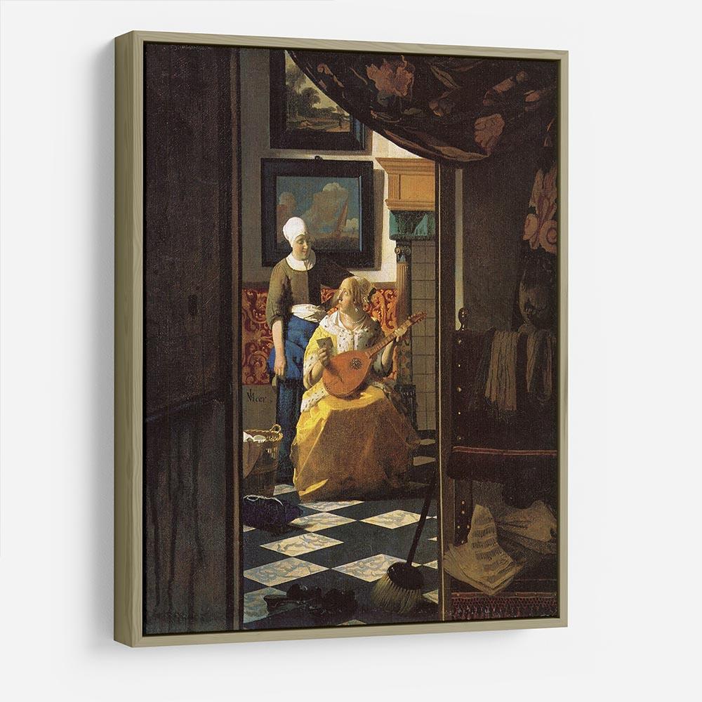 The love letter by Vermeer HD Metal Print - Canvas Art Rocks - 8