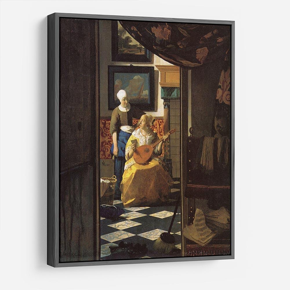 The love letter by Vermeer HD Metal Print - Canvas Art Rocks - 9