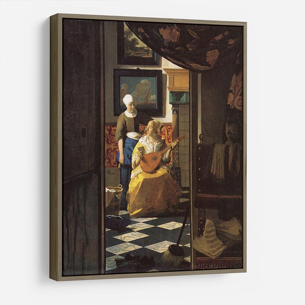 The love letter by Vermeer HD Metal Print - Canvas Art Rocks - 10