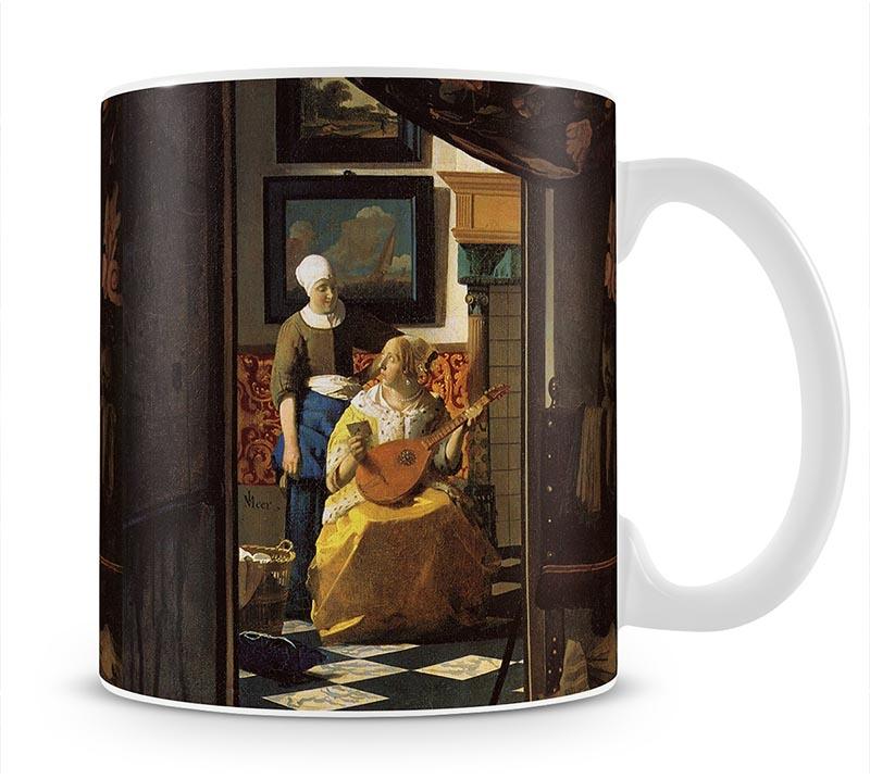 The love letter by Vermeer Mug - Canvas Art Rocks - 1