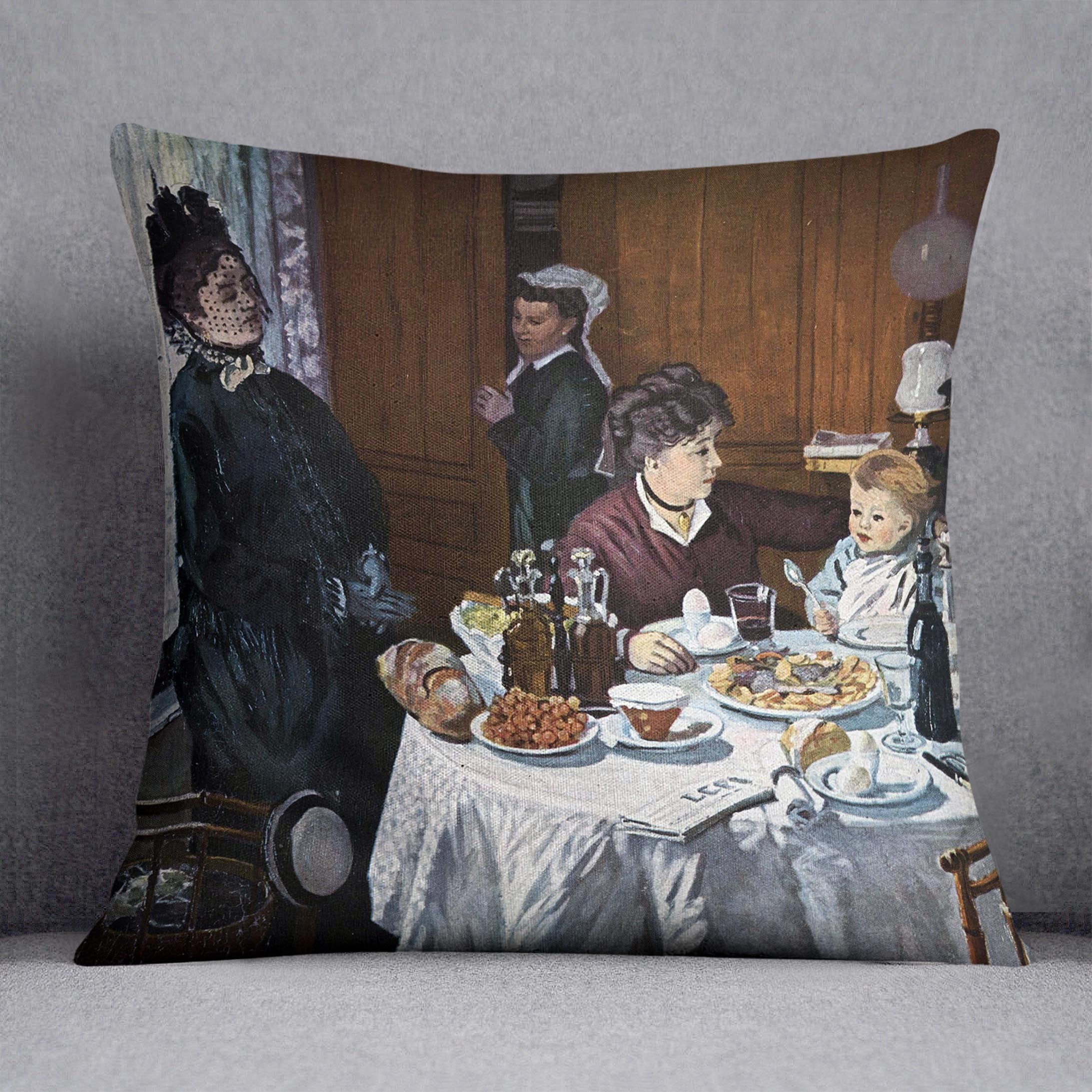 The lunch 1 by Monet Throw Pillow