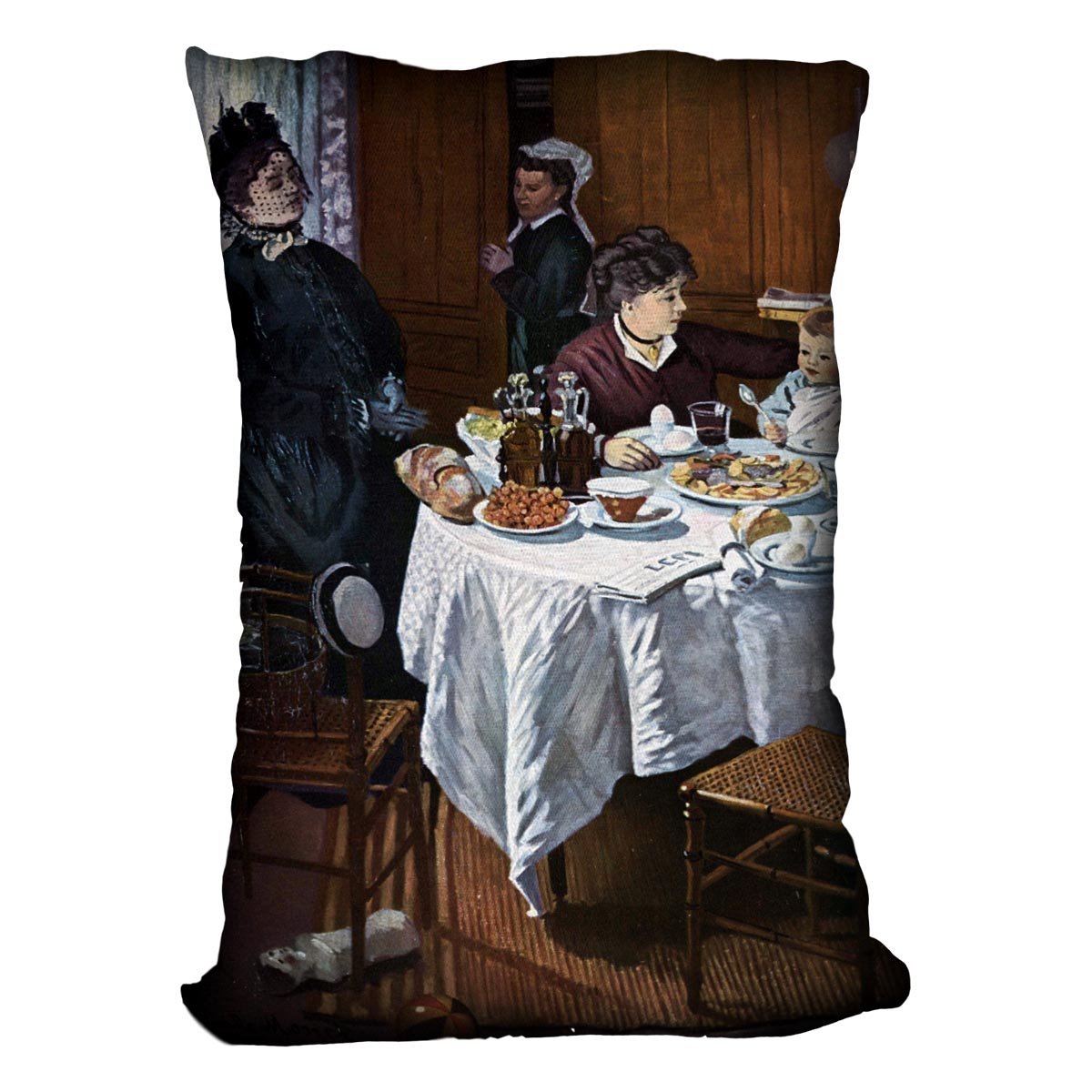The lunch 1 by Monet Throw Pillow