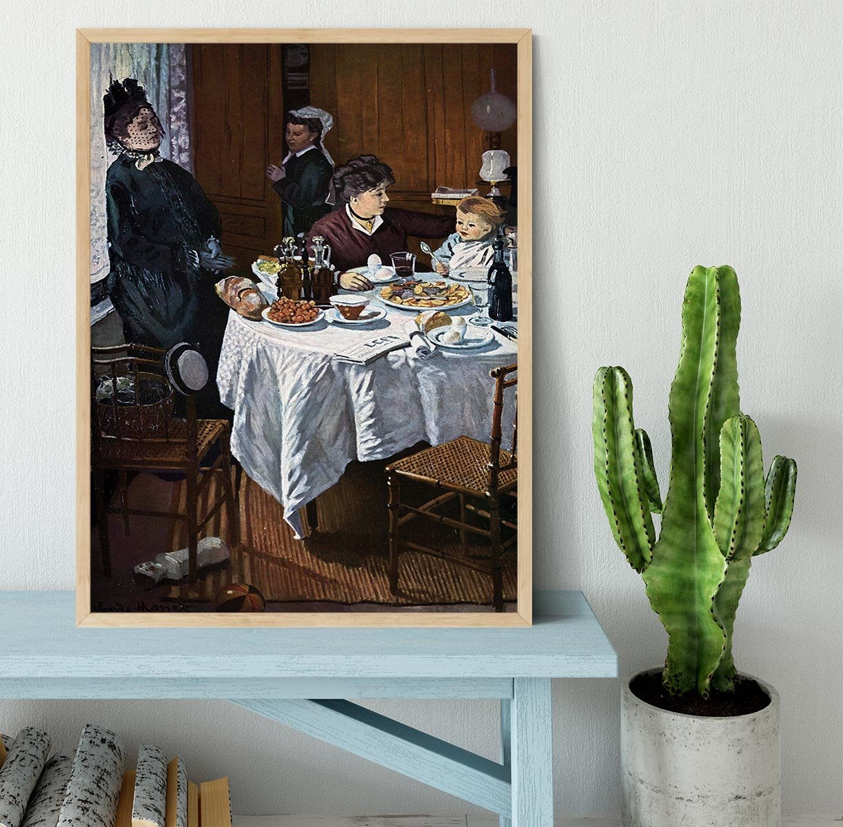 The lunch 1 by Monet Framed Print - Canvas Art Rocks - 4