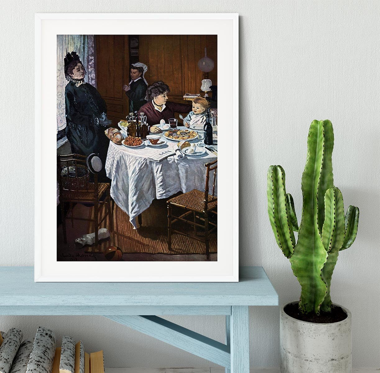 The lunch 1 by Monet Framed Print - Canvas Art Rocks - 5