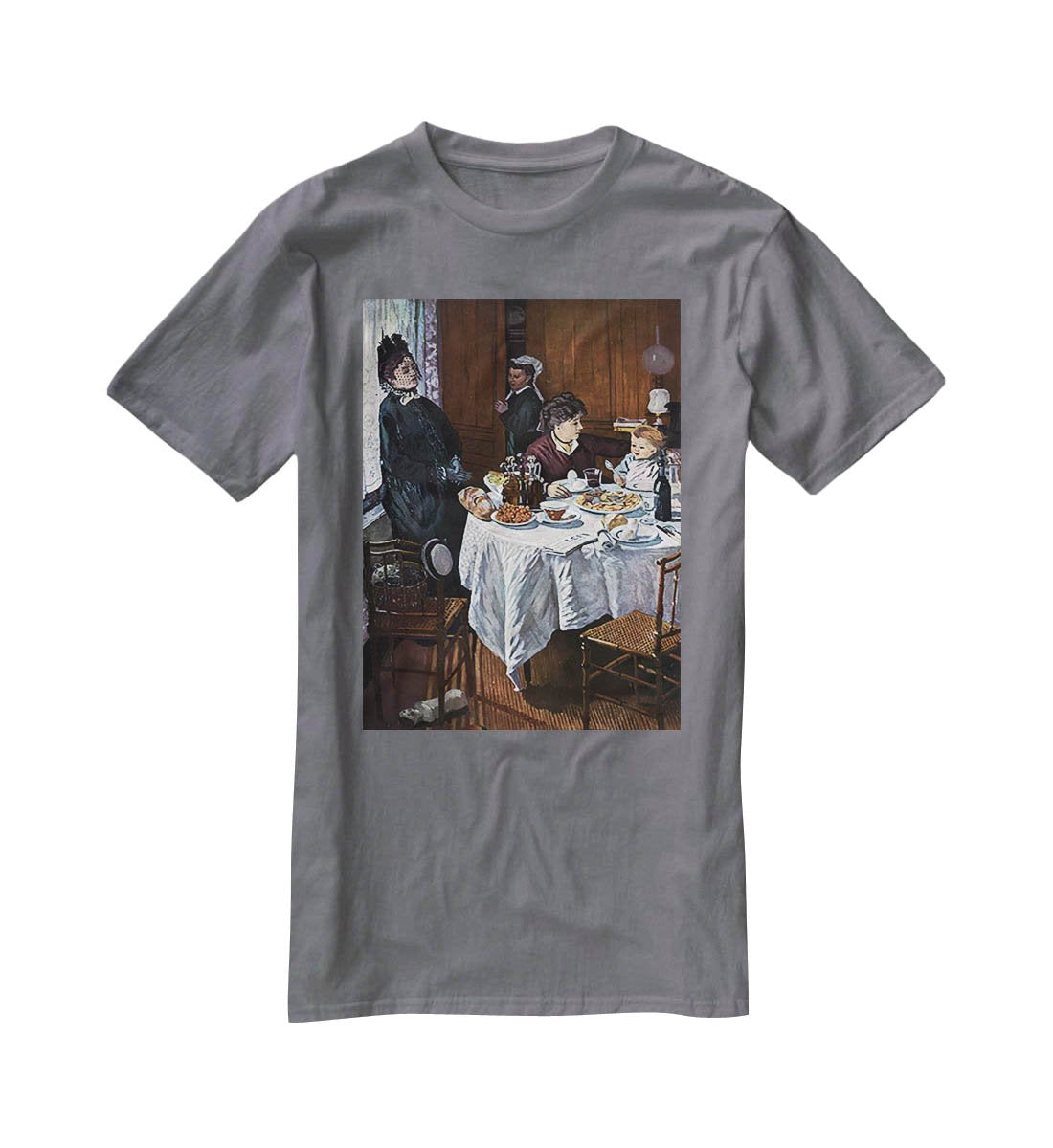 The lunch 1 by Monet T-Shirt - Canvas Art Rocks - 3