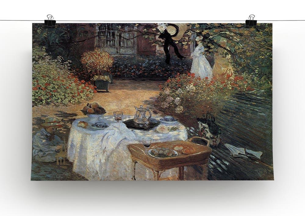 The lunch 2 by Monet Canvas Print & Poster - Canvas Art Rocks - 2