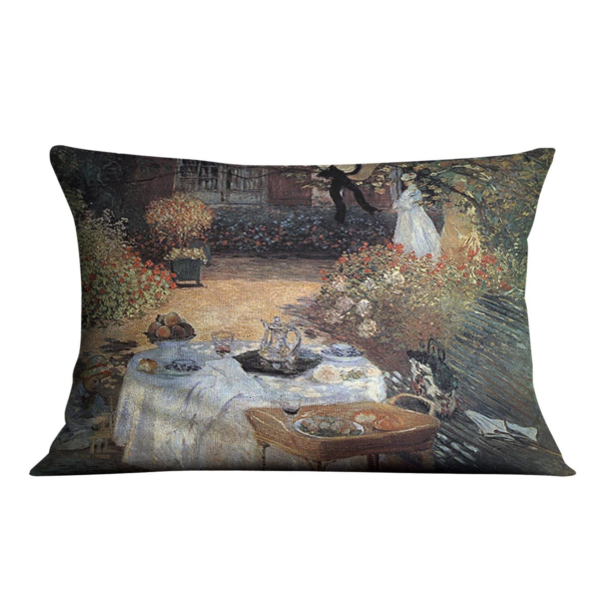 The lunch 2 by Monet Throw Pillow