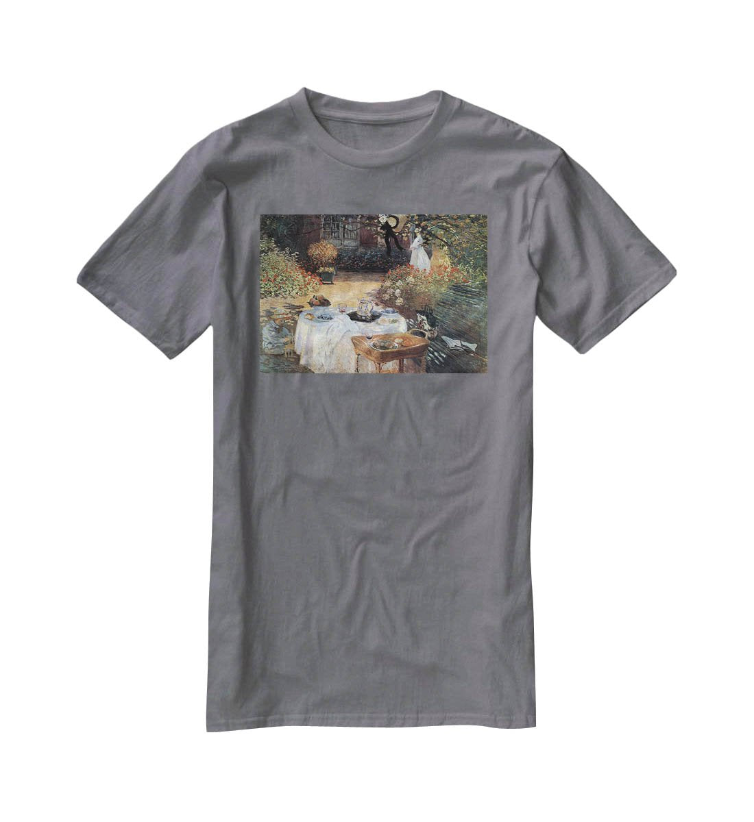 The lunch 2 by Monet T-Shirt - Canvas Art Rocks - 3