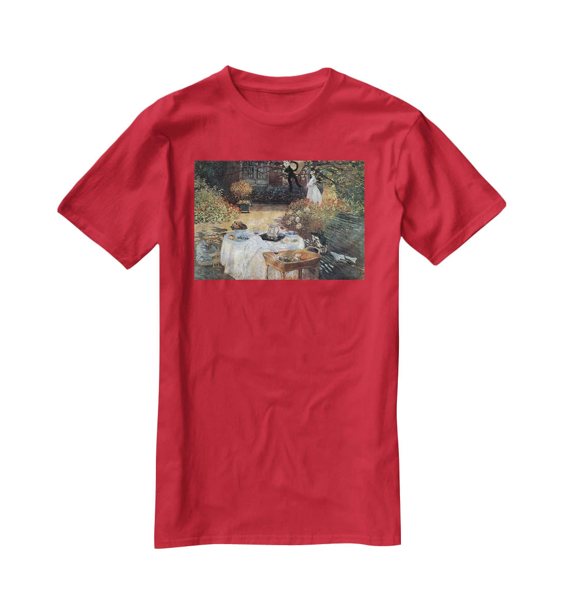 The lunch 2 by Monet T-Shirt - Canvas Art Rocks - 4
