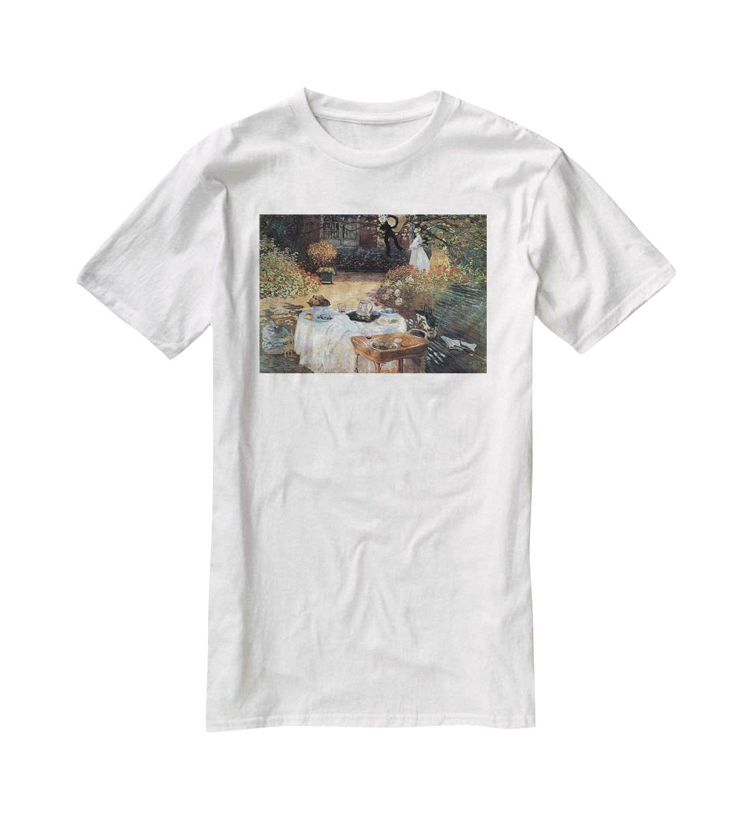 The lunch 2 by Monet T-Shirt - Canvas Art Rocks - 5