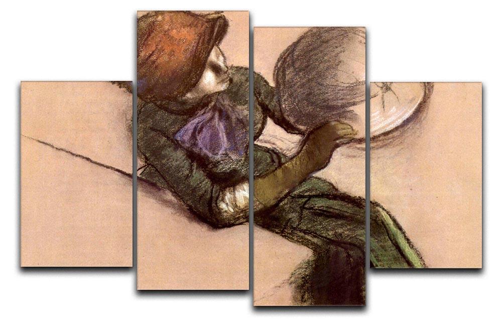 The milliner 2 by Degas 4 Split Panel Canvas - Canvas Art Rocks - 1