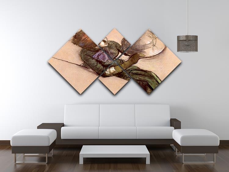 The milliner 2 by Degas 4 Square Multi Panel Canvas - Canvas Art Rocks - 3