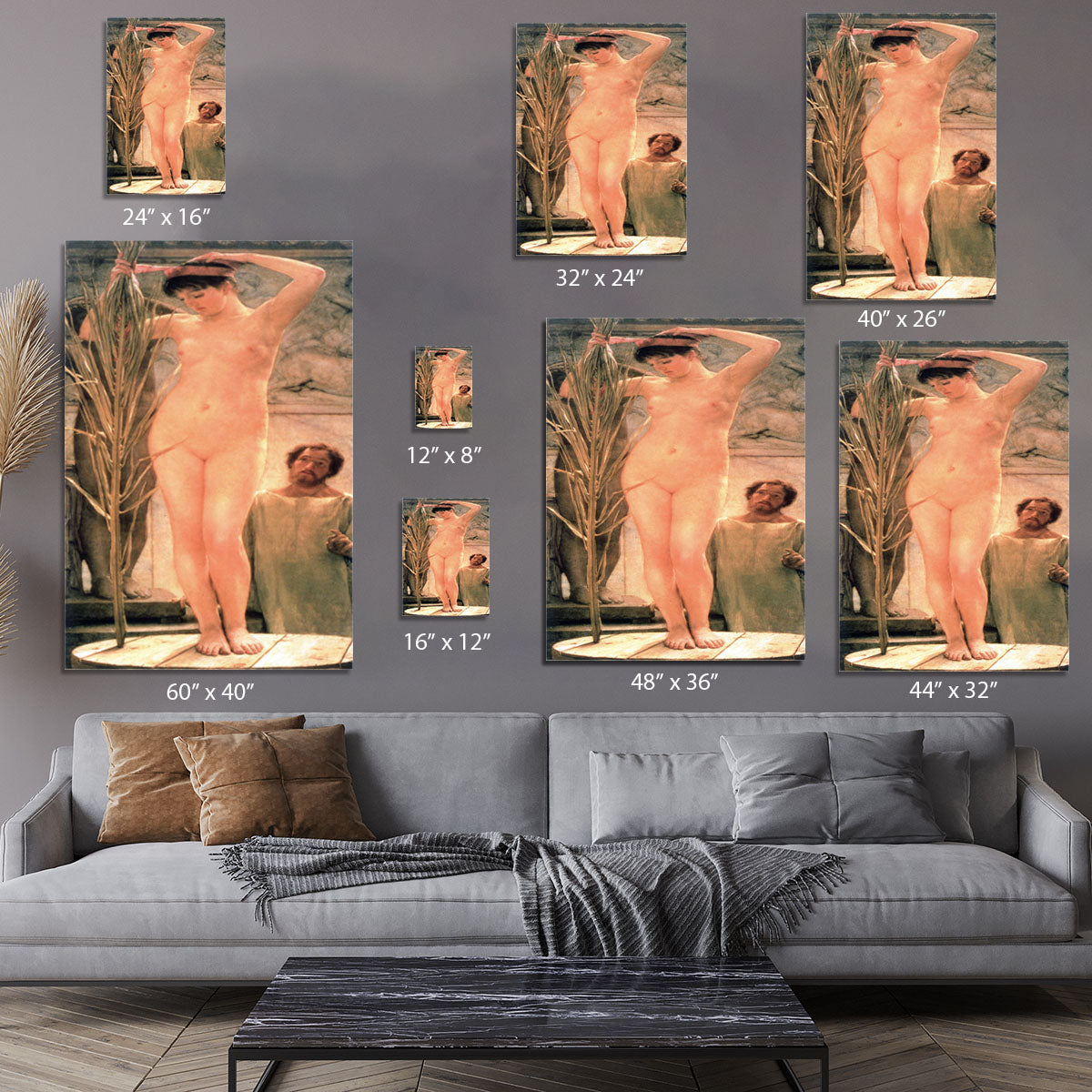 The model of a sculptor Venus Esquilina by Alma Tadema Canvas Print or Poster - Canvas Art Rocks - 7