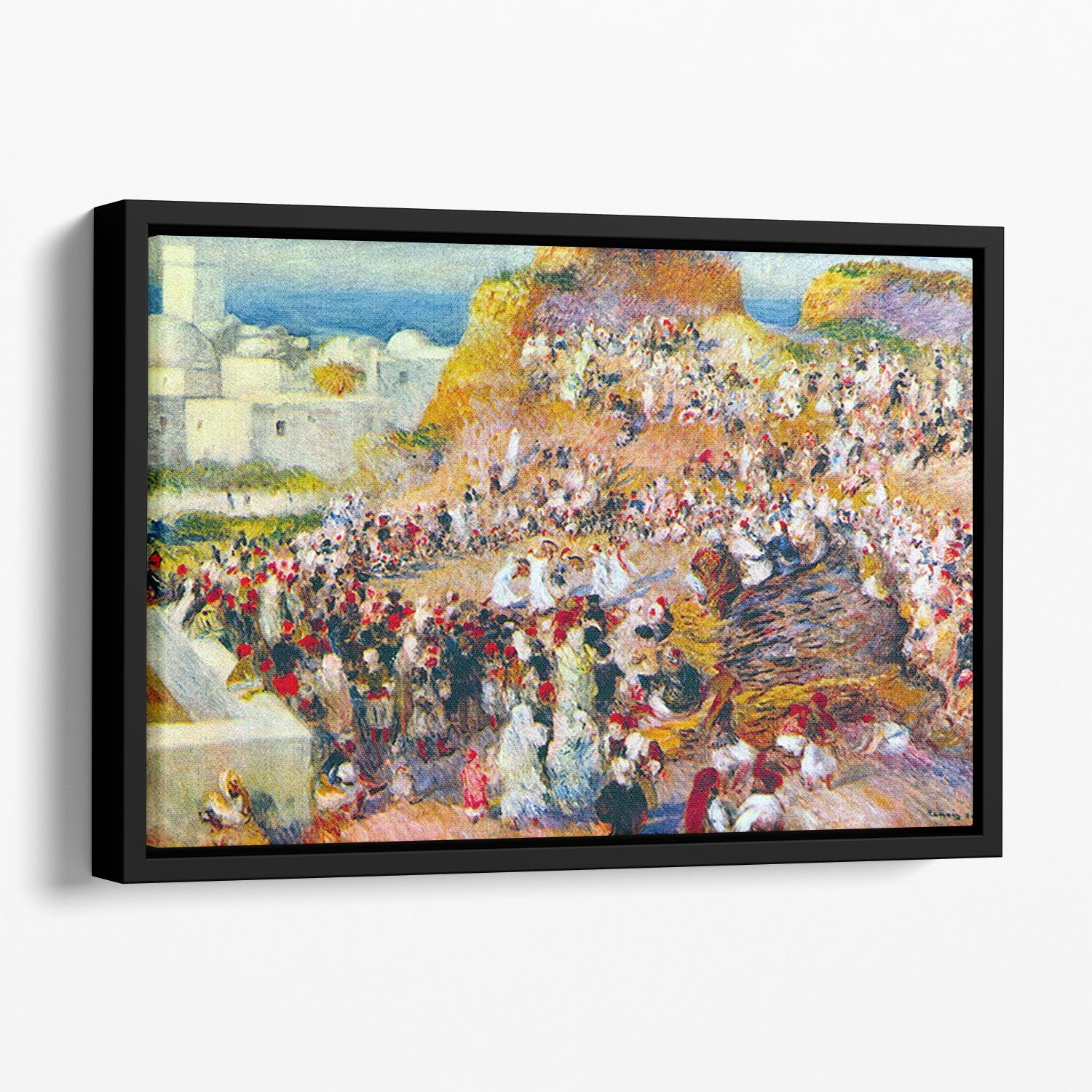 The mosque Arabian Fest by Renoir Floating Framed Canvas