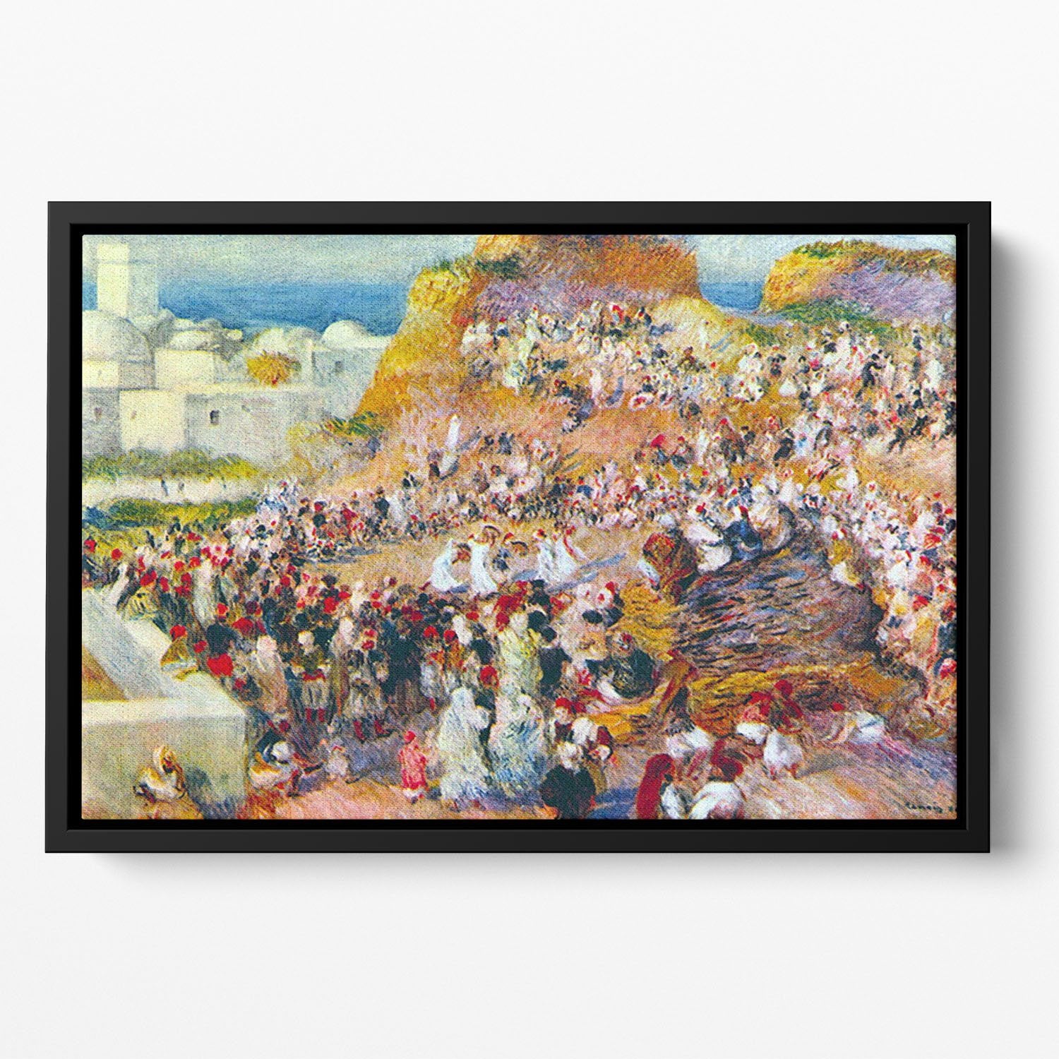 The mosque Arabian Fest by Renoir Floating Framed Canvas
