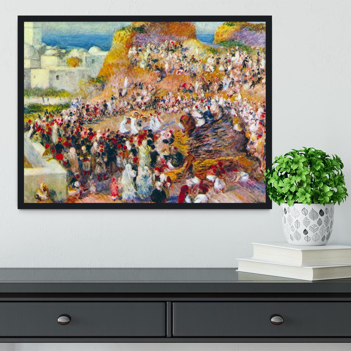 The mosque Arabian Fest by Renoir Framed Print - Canvas Art Rocks - 2