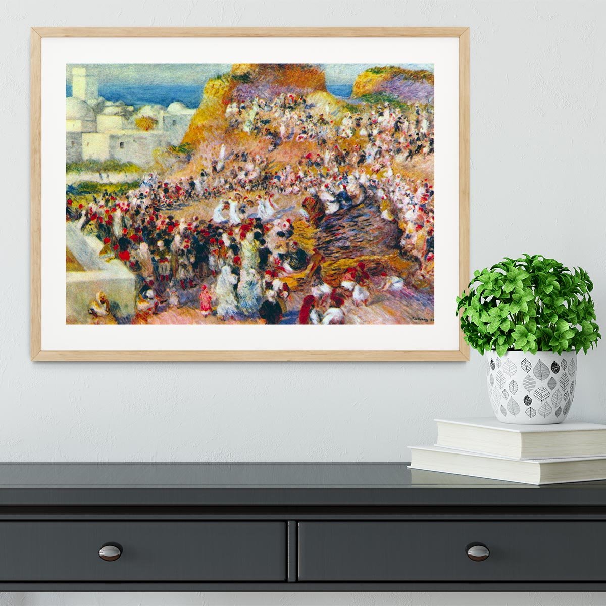 The mosque Arabian Fest by Renoir Framed Print - Canvas Art Rocks - 3